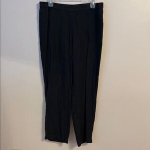 JJill Love Linen 100% Linen Wide Leg Pullon Pants Stretchy Waist Sz Medium Missy